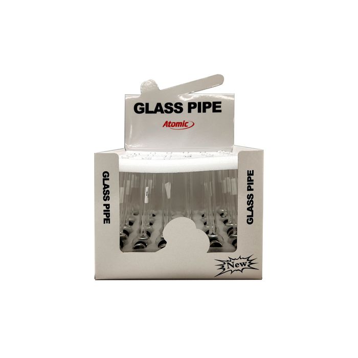 Pipe en verre transparente Atomic
