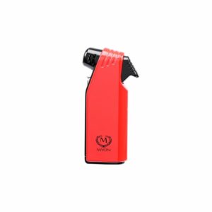 Briquet pipe rouge/noir rubber Myon