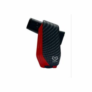 Briquet Zacharie 2-jet carbone/rouge Myon