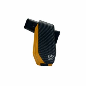 Briquet Zacharie 2-jet carbone/jaune Myon